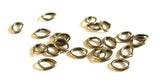 anneaux ovales fer bronze 4mm, x100 (4gr)- (G0785)