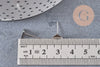 clous-puces oreille platine triangle 8x7mm, x10 (G1796)