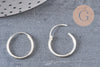 créoles fine argent 925 massif 16mm,x2 (G4685)