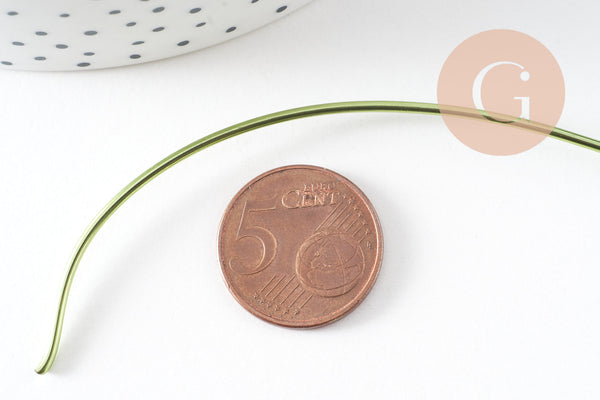 fil d'aluminium vert clair 1.5mm x1 bobine de 10 mètres (G6829)