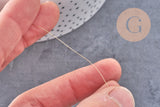 fil de cuivre doré 0.3mm, x1 bobine de 10 mètres (G6184)