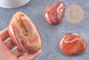galet agate rouge orange naturelle brute roulée lithotherapie,chips agate rouge ,45-90mm ,x1 (G5214)