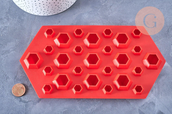 grand Moule en silicone pierres précieuses 23cm,pour réaliser des patisseries ou inclusion en résine x1 G4076