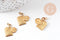 pendentif sachet de thé en laiton, x1 G7523