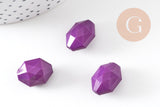 perles facettées plastique VIOLET 18mm, x10 (G1161)