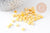 perles rocaille carré verre rectangle jaune opaque, perle carré création bracelet, perle tila,4.5mm,2 trous, x50 (4.8GR) (G5482)