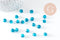 Perles rondes verre Murano verte argent 8mm, x20 (G0913)