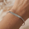 Pulsera de acero inoxidable 304 con mensaje, x1 (ADN4)