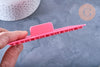 tampon biscuit silicone rose 12.2cm, x1 (G4179)