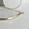 Pendentif goutte cristal doré,pendentif cristal transparent, pendentif pierre,cristal naturel, pendentif collier,35mm-G489